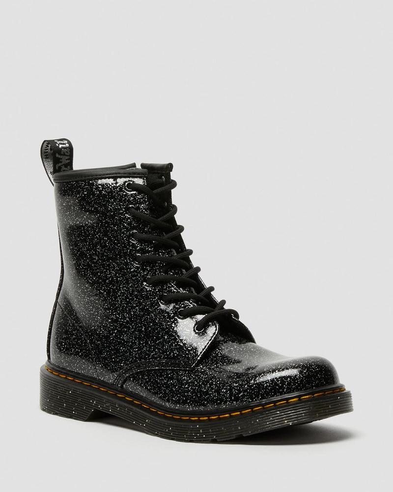 Dr Martens Youth 1460 Glitter Snørestøvletter Barn Svarte | Norge 118NWY